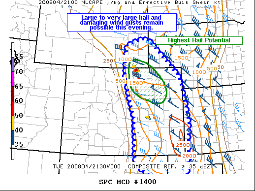 Mesoscale Discussion 1400
