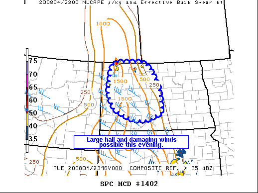Mesoscale Discussion 1402