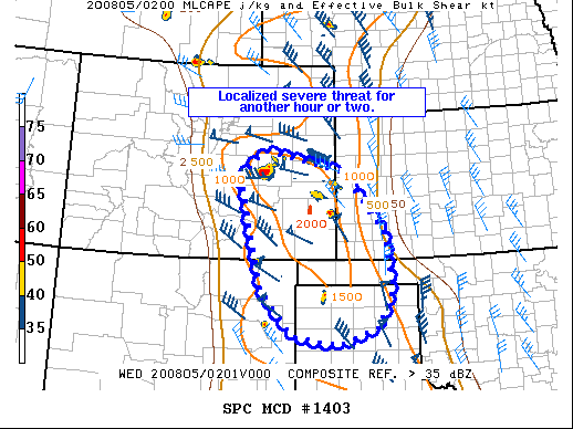 Mesoscale Discussion 1403