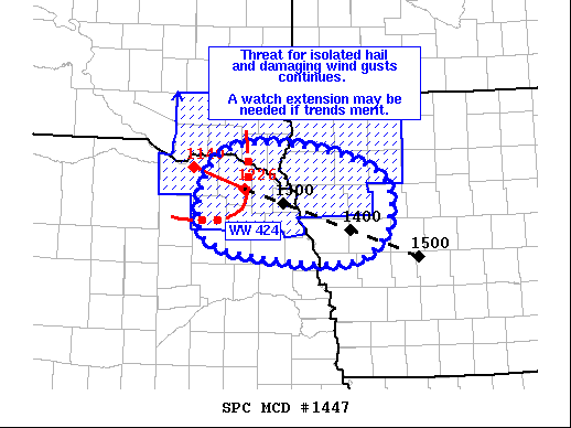 Mesoscale Discussion 1447