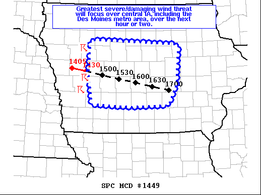 Mesoscale Discussion 1449