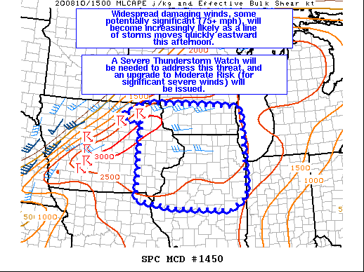 Mesoscale Discussion 1450