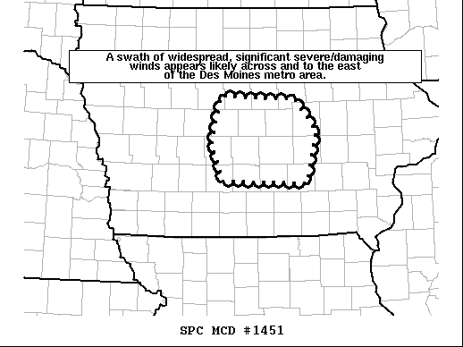 Mesoscale Discussion 1451