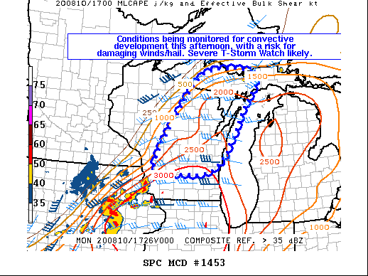 Mesoscale Discussion 1453