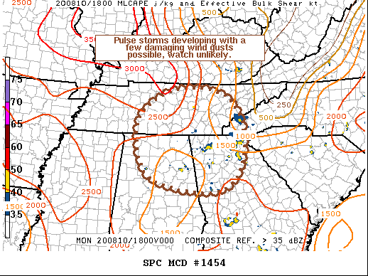 Mesoscale Discussion 1454
