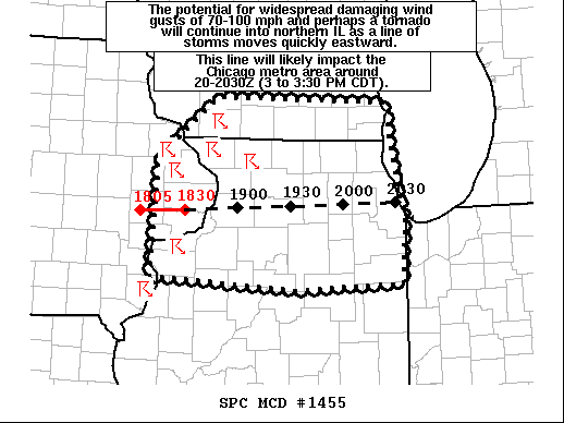 Mesoscale Discussion 1455