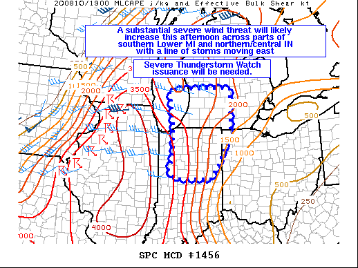 Mesoscale Discussion 1456
