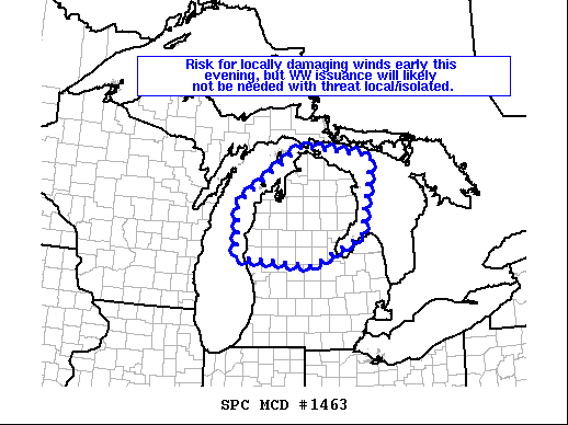 Mesoscale Discussion 1463