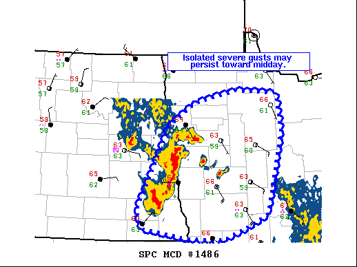 Mesoscale Discussion 1486