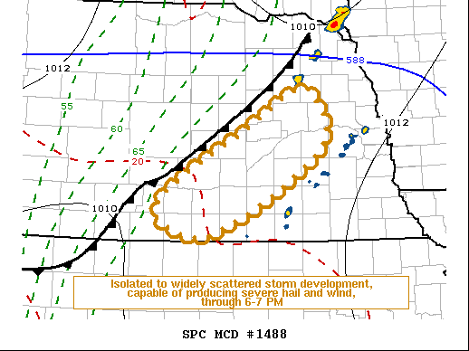 Mesoscale Discussion 1488