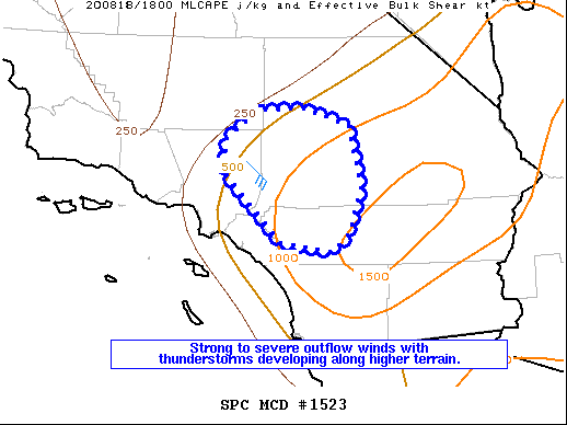 Mesoscale Discussion 1523