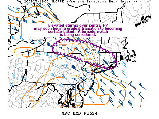 Mesoscale Discussion 1594