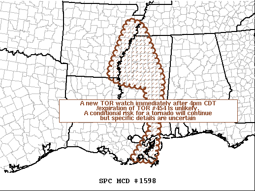 Mesoscale Discussion 1598