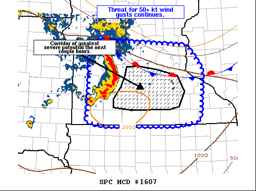 Mesoscale Discussion 1607