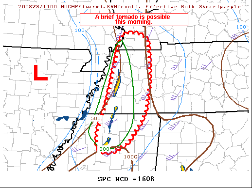Mesoscale Discussion 1608
