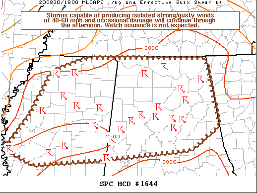 Mesoscale Discussion 1644
