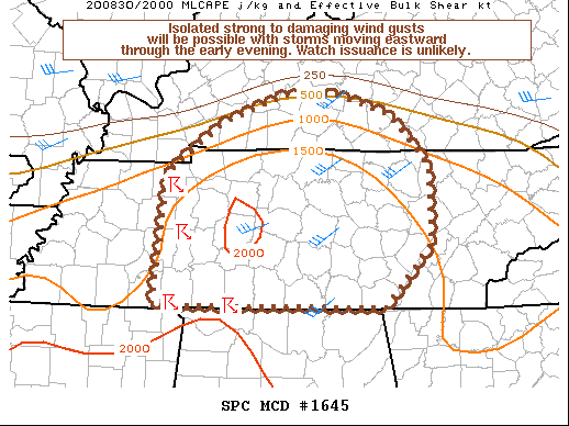 Mesoscale Discussion 1645