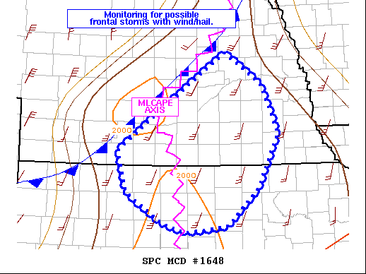 Mesoscale Discussion 1648