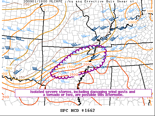 Mesoscale Discussion 1662