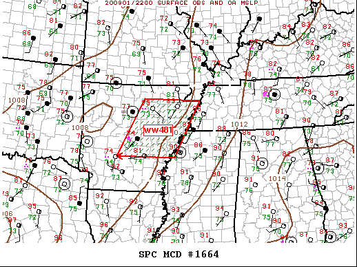 Mesoscale Discussion 1664