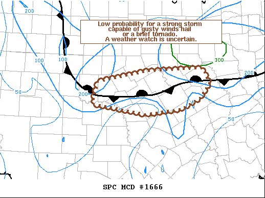 Mesoscale Discussion 1666