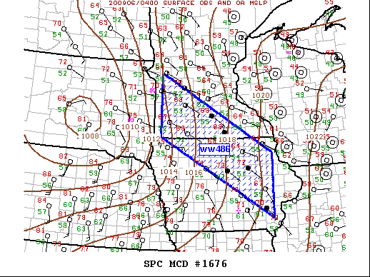 Mesoscale Discussion 1676