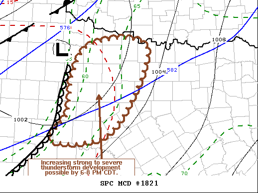 Mesoscale Discussion 1821