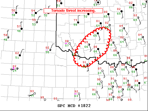 Mesoscale Discussion 1822