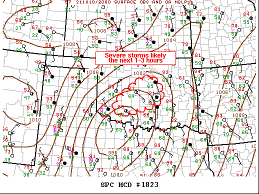 Mesoscale Discussion 1823