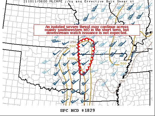 Mesoscale Discussion 1829
