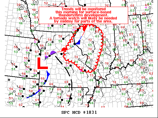 Mesoscale Discussion 1831