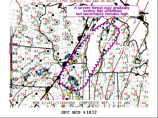 Mesoscale Discussion 1832