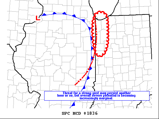 Mesoscale Discussion 1836