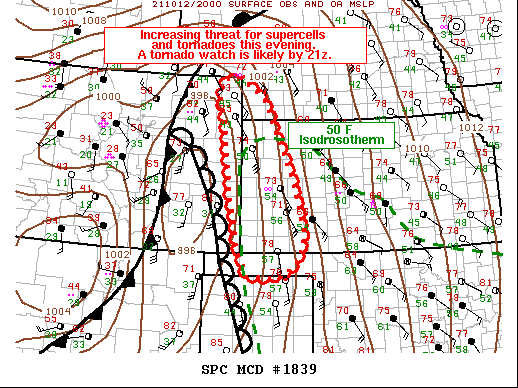 Mesoscale Discussion 1839