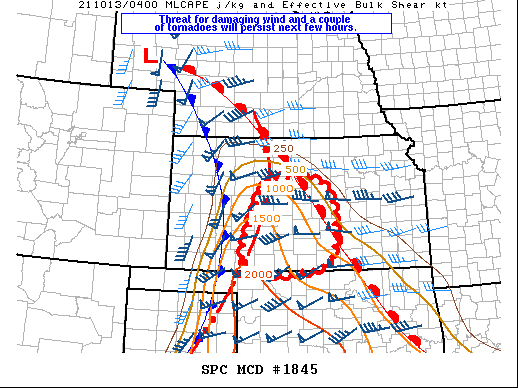 Mesoscale Discussion 1845