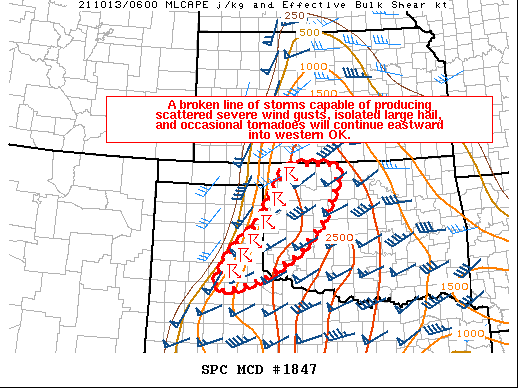 Mesoscale Discussion 1847