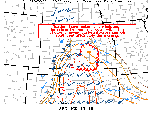 Mesoscale Discussion 1848