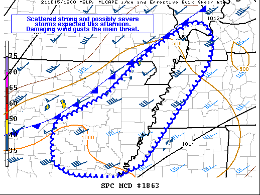 Mesoscale Discussion 1863