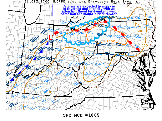 Mesoscale Discussion 1865