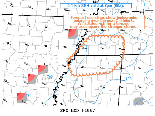 Mesoscale Discussion 1867