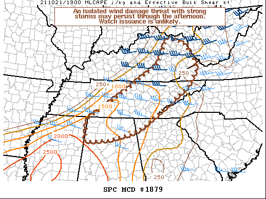 Mesoscale Discussion 1879
