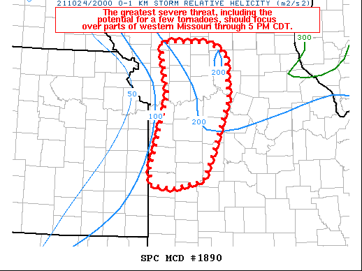 Mesoscale Discussion 1890