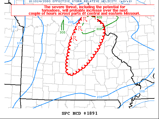 Mesoscale Discussion 1891