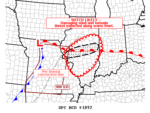 Mesoscale Discussion 1892