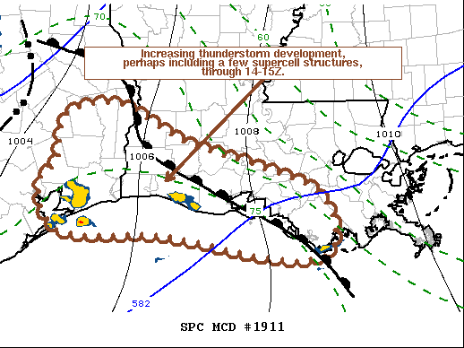 Mesoscale Discussion 1911