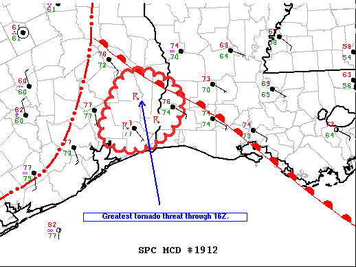 Mesoscale Discussion 1912
