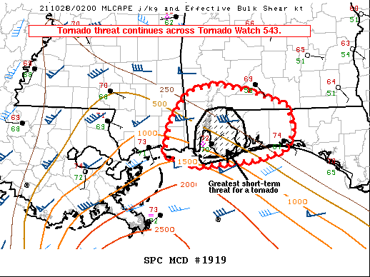 Mesoscale Discussion 1919