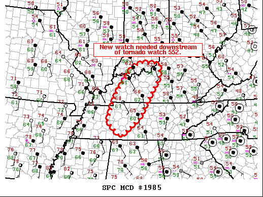 Mesoscale Discussion 1985