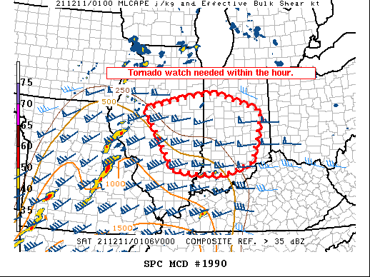 Mesoscale Discussion 1990