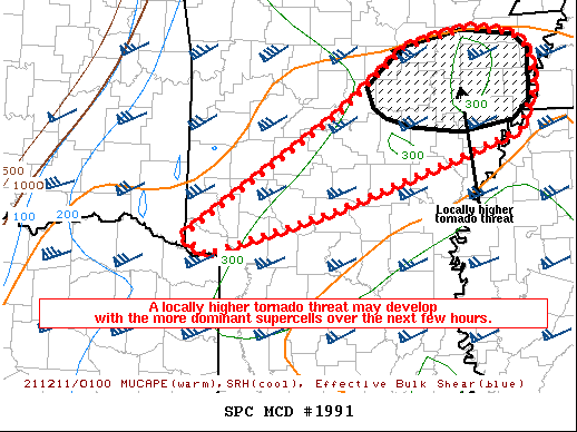 Mesoscale Discussion 1991